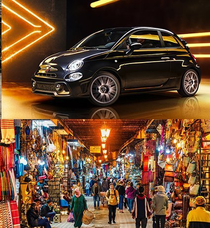 Shopping in Abarth Cabriolet